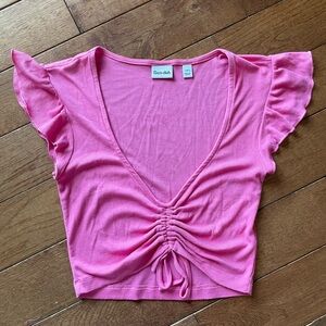 Sun-deh Soda Pop Ruched Crop Top